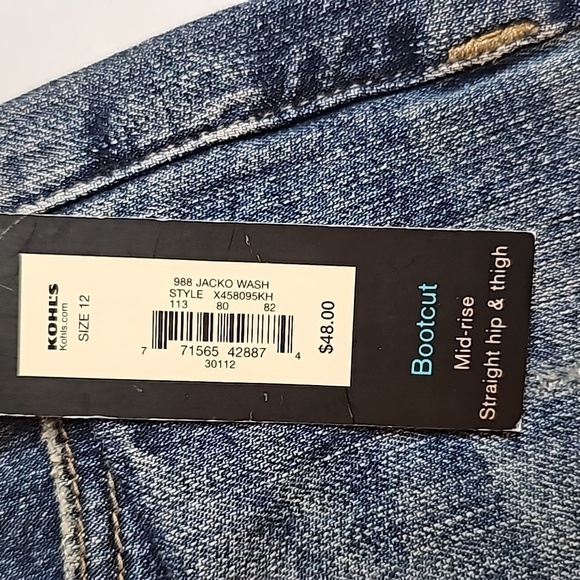 NWT APT9 Jeans Sz 12 Bootcut Mid Rise - Picture 6 of 11